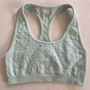 Athleta sports bra ice blue seamless reversible small